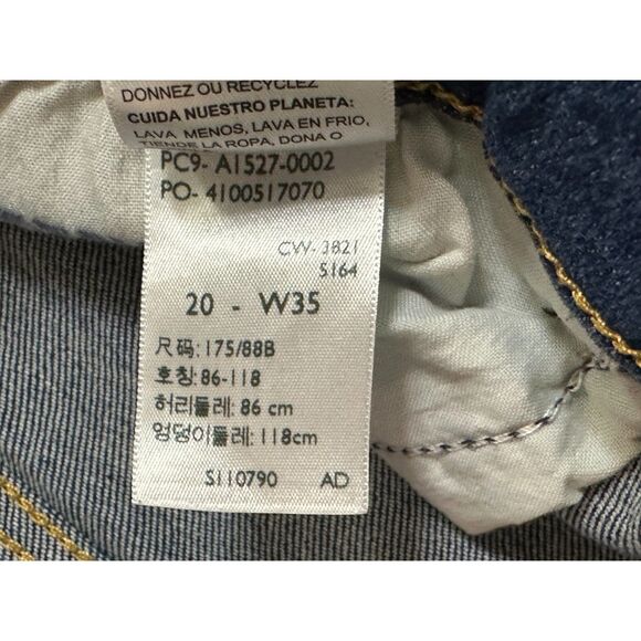 Signature by Levi's Women's Heritage High Rise Denim Cut Off Shorts, Size 20 - Picture 4 of 4